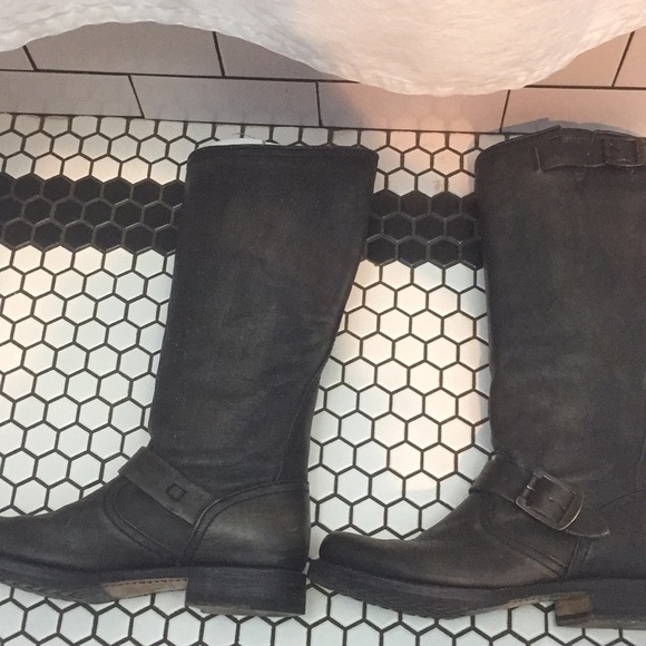 Frye Veronica slouch boot in antique black - Picture 3 of 8